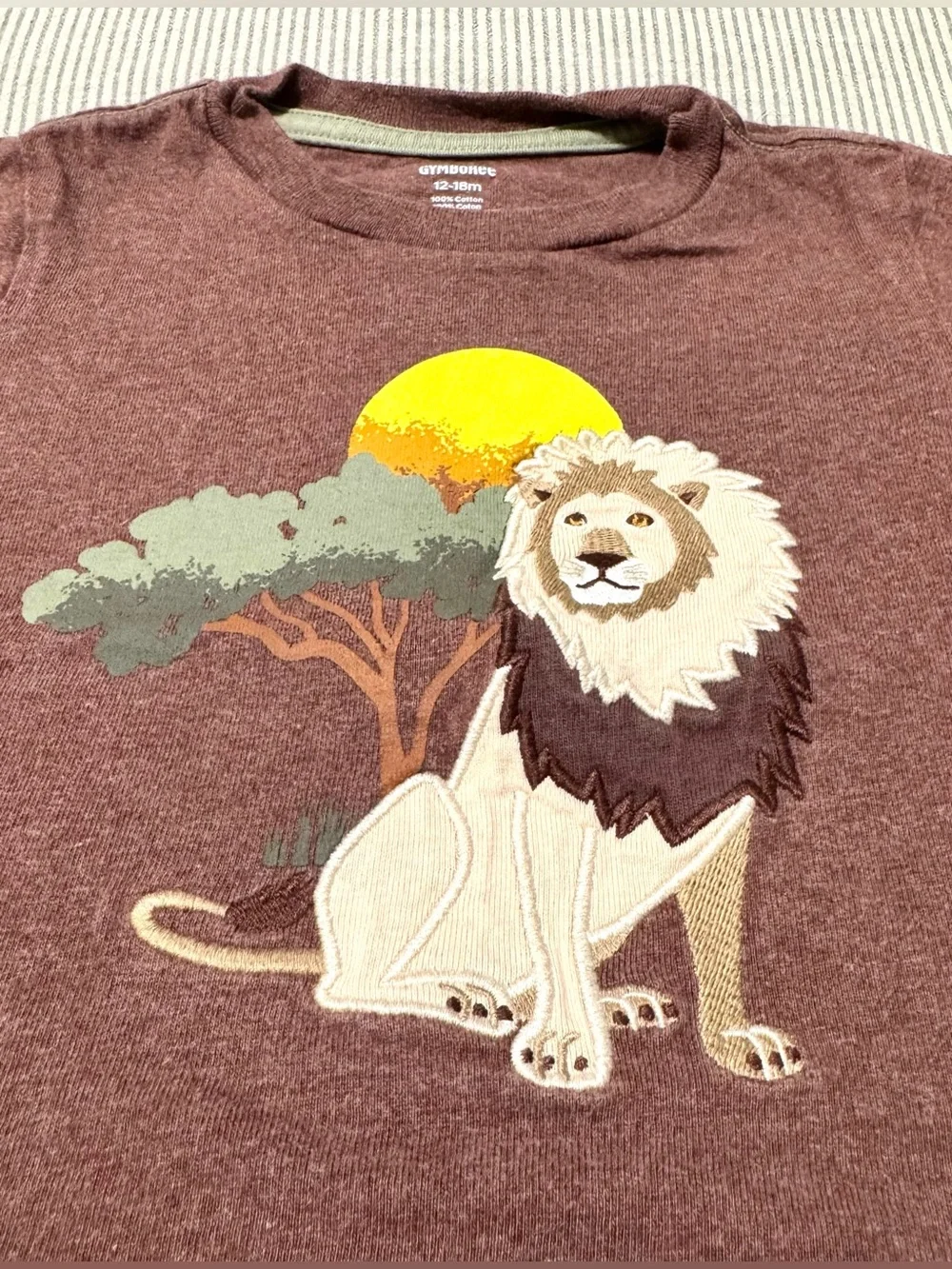 Gymboree Brown Lion Graphic Tee - Size: 12-18mo.